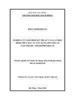 Nghiên cứu giải pháp kỹ thuật và lựa chọn hình thức đầu tư xây dựng đối với cầu cẩm thanh thành phố hội an