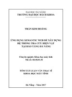 Ứng dụng seantic web để xây dựng hệ thống tra cứu hiện vật tại bảo tàng đà nẵng