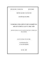 Xã hội hoá công chứng ở việt nam hiện nay   một số vấn đề lý luận và thực tiễn  