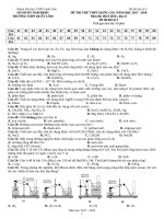 Đề thi thử THPT Quất Lâm – Nam Định lần 3 năm 2018
