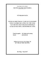 Đánh giá hiện trạng và đề xuất giải pháp nâng cao hiệu quả công tác thu gom, vận chuyển chất thải rắn sinh hoạt tại quận hải châu, thành phố đà nẵng