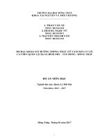 ĐO ĐẠC KHẢO SÁT ĐƯỜNG THỐNG NHẤT (TỪ CỤM DÂN CƯ GÒ CÁT ĐẾN QUỐC LỘ 30) XÃ BÌNH PHÚ  TÂN HỒNG  ĐỒNG THÁP