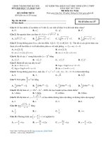 Đề kiểm tra khảo sát toán 12 THPT năm học 2017 – 2018 sở GD và đt hà nội 