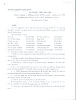 Đề thi và đáp án môn Nguyên lý kế toán