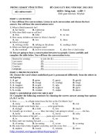 Đề  đa HSG anh 7 vĩnh tường 2012 2013 