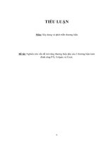 Môn xây dựng và phát triển thương hiệu