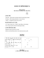 Giáo án Hình học 8 chương 4 bài 6: Thể tích của hình lăng trụ đứng