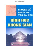Chuyên đề luyện thi vào đại học khảo sát hàm số và hình học không gian
