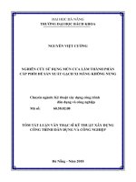Nghiên cứu sử dụng mùn cưa làm thành phần cấp phối để sản xuất gạch xi măng không nung