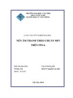 LUẬN văn điện tử VIỄN THÔNG nén âm THANH THEO CHUẨN MP3 TRÊN FPGA 
