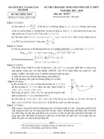 Đề thi chọn HSG tỉnh toán 12 THPT năm 2017 – 2018 sở GD và đt hà tĩnh 