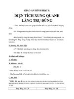 Giáo án Hình học 8 chương 4 bài 5: Diện tích xung quanh của hình lăng trụ đứng