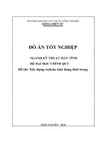 BÁO CÁO ĐỒ ÁN Xây dựng website bán hàng thời trang