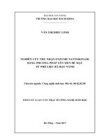 Nghiên cứu thu nhận   enzyme nattokinase bằng phương pháp lên men bề mặt từ phế liệu bã đậu   nành