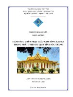 TIỀM NĂNG CHÙA PHẬT GIÁO NAM TÔNG KHMER TRONG PHÁT TRIỂN DU LỊCH TỈNH sóc TRĂNG 