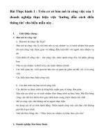 Trên cơ sở Bản Mô tả công việc của 1 doanh nghiệp (ví dụ Maritime Bank) thực hiện việc “Hướng dẫn cách điền thông tin ” cho biểu mẫu này.