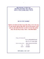 Nghiên cứu đánh giá hiện trạng tiếp nhận, xử lý, thu mua và vận chuyển nguyên liệu thủy sản sau thu hoạch và đề xuất các giải pháp đảm bảo vệ sinh an toàn thực phẩm thủy sản tại cảng cá quy nhơn   tỉnh bình định 