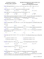 Đề kiểm tra KSCL toán 12 lần 1 trường THPT a hải hậu – nam định 