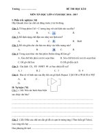 Đề thi tin học lớp 4