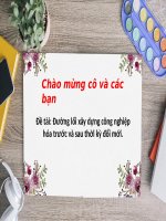 Thuyết trình môn đường lối