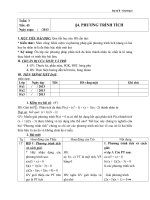 Giáo án Đại số 8 chương 3 bài 4: Phương trình tích