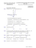 Đề thi thử THPTQG 2018 môn toán trường THPT chuyên biên hòa – hà nam lần 1 