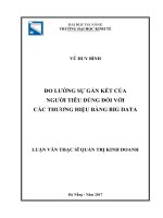 Đo lường sự gắn kết của người tiêu dùng đối với các thương hiệu bằng BIG ĐATA