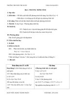 Giáo án Đại số 8 chương 3 bài 4: Phương trình tích