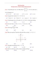Đề khảo sát chất lượng Toán 12