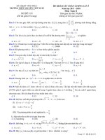 Đề KSCL toán 11 năm 2017 – 2018 trường nguyễn viết xuân – vĩnh phúc lần 3 