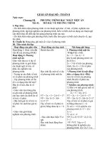 Giáo án Đại số 8 chương 3 bài 1: Mở đầu về phương trình