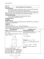 Giáo án Hình học 8 chương 4 bài 6: Thể tích của hình lăng trụ đứng