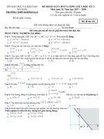 Đề KSCL giữa học kỳ 2 toán 10 năm 2017 – 2018 trường b bình lục – hà nam 