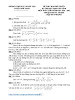 ĐỀ THI HSG TOÁN LỚP 9  (dự tuyeenr) 