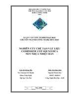 LUẬN văn CÔNG NGHỆ hóa NGHIÊN cứu CHẾ tạo vật LIỆU COMPOSITE cốt sợi xơ dừa nền NHỰA NHIỆT rắn 