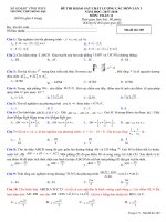 Đề KSCL toán 11 năm học 2017 – 2018 trường THPT đồng đậu – vĩnh phúc lần 3 