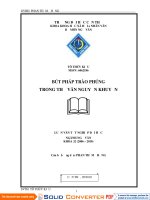BÚT PHÁP TRÀO PHÚNG TRONG THƠ văn NGUYỄN KHUYẾN 
