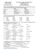 Đề HSG anh 7 vĩnh tường 2011 2012 