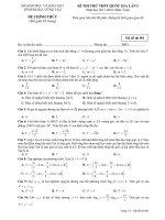 Đề thi thử THPT quốc gia 2018 môn toán lần 1 sở GD và đt bà rịa – vũng tàu 