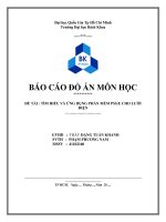 TÌM HIỂU VÀ ỨNG DỤNG PHẦN MỀM PSSE CHO LƯỚI ĐIỆN