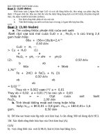 BÀI tập KHỬ OXIT KIM LOẠI