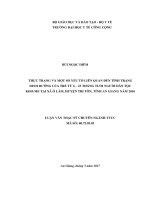 Thực trạng và một số yếu tố liên quan đến tình trạng dinh dưỡng của trẻ từ 6 23 tháng tuổi người dân tộc khơ me tại xã ô lâm, huyện tri tôn tỉnh an giang 