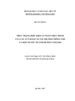 Thực trạng điều kiện an toàn thực phẩm của các cửa hàng ăn tại thị trấn đông anh và một số yếu tố ảnh hưởng năm 2016 