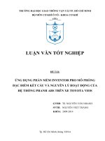 Ứng dụng phần mềm inventor pro mô phỏng đặc điểm kết cấu và nguyên lý hoạt động hệ thống phanh abs trên xe toyota vios