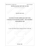 Giải pháo tổ chức không gian kiến trúc cảnh quan tuyến đường tố hữu   quận hà đông   hà nội (tt) 
