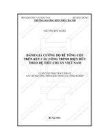 Đánh giá cường độ bê tông cột trên kết cấu công trình hiện hữu theo hệ tiêu chuẩn việt nam (tt) 