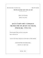 Quản lý kiến trúc cảnh quan thị trấn phú mỹ, huyện tân thành, tỉnh bà rịa   vũng tàu (tt) 