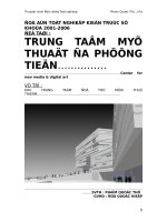 ĐỒ ÁN TỐT NGHIỆP KIẾN TRÚC SƯ