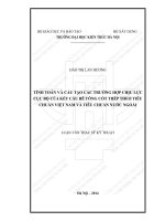 Tính toán và cấu tạo các trường hợp chịu lực cục bộ của kết cấu bê tông cốt thép theo tiêu chuẩn việt nam và tiêu chuẩn nước ngoài (tt) 