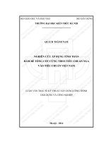 Nghiên cứu áp dụng tính toán dầm bê tông cốt cứng theo tiêu chuẩn nga vào tiêu chuẩn việt nam (tt) 